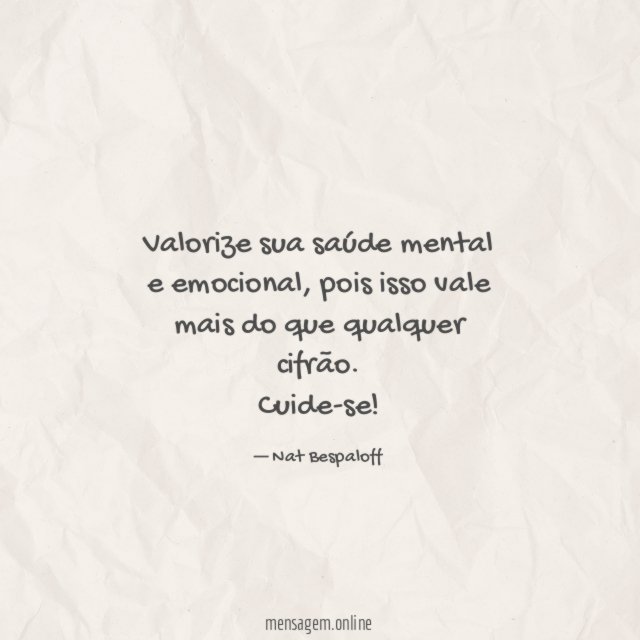 Valorize sua saúde mental e emocional