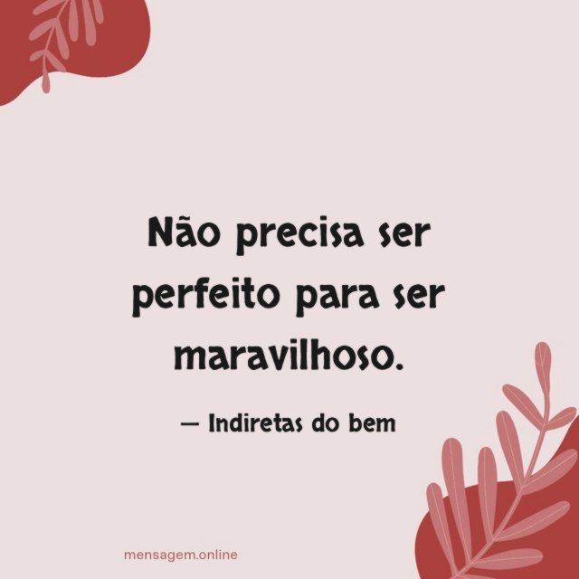 Para ser maravilhoso