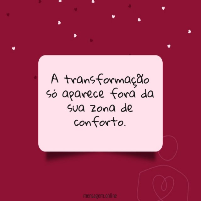 Fora da sua zona de conforto