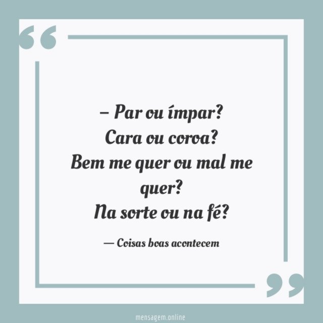 Par ou ímpar?