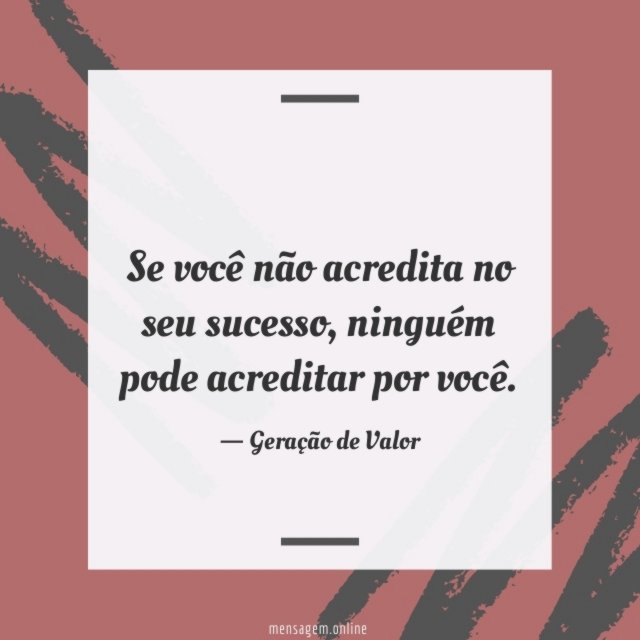 Ninguém pode acreditar por você