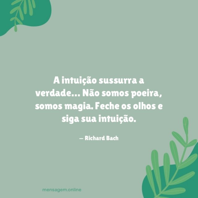 A intuição sussurra a verdade
