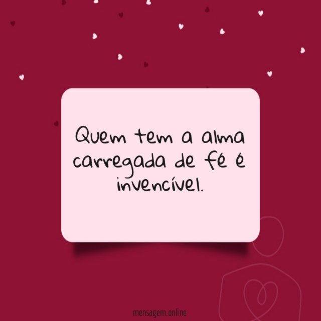 Quem tem a alma carregada