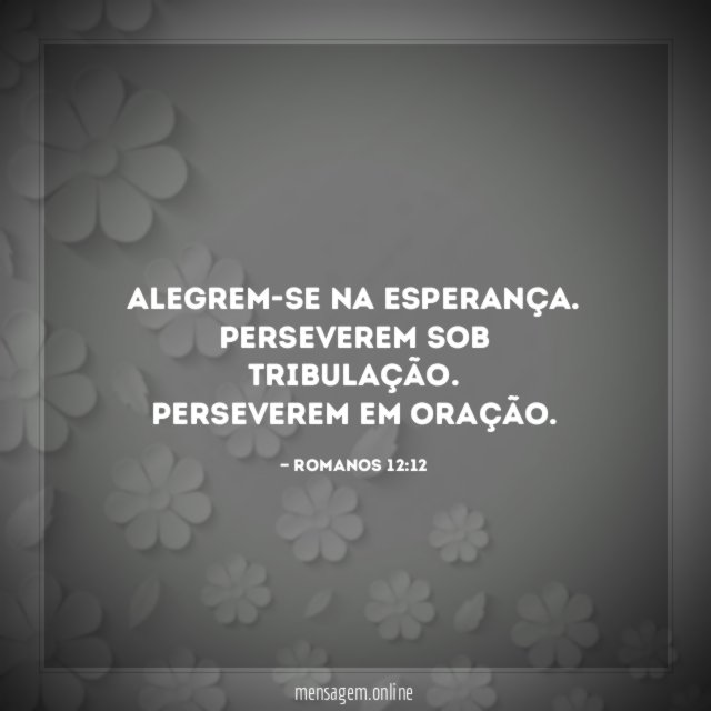 Alegrem-se na esperança
