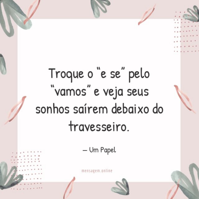 Saírem debaixo do travesseiro