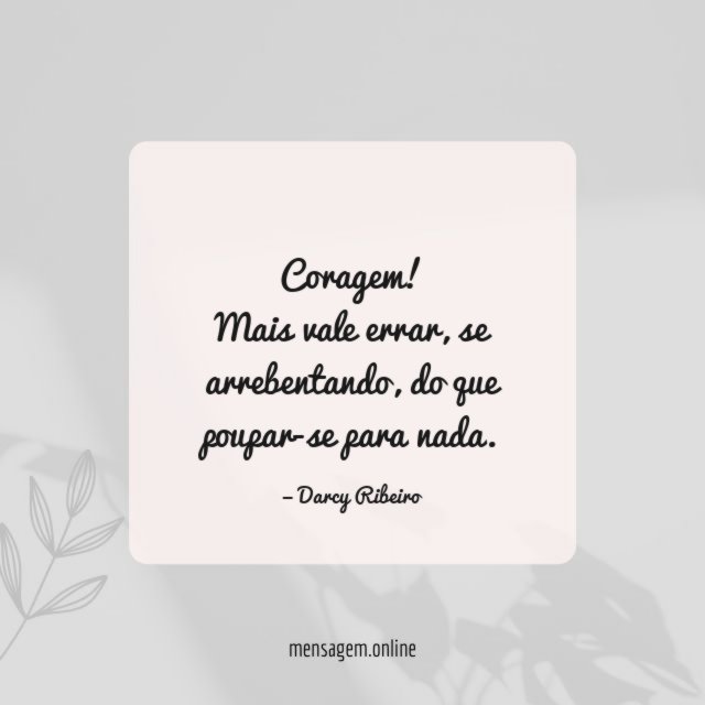 Mais vale errar