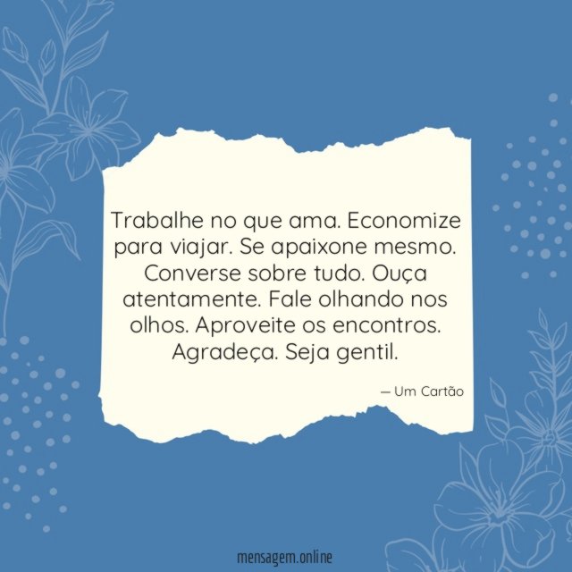 Aproveite os encontros