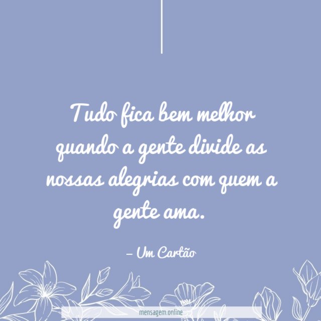 Tudo fica bem melhor