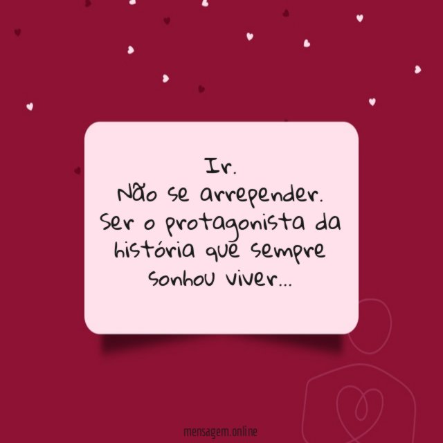 Ser o protagonista da história