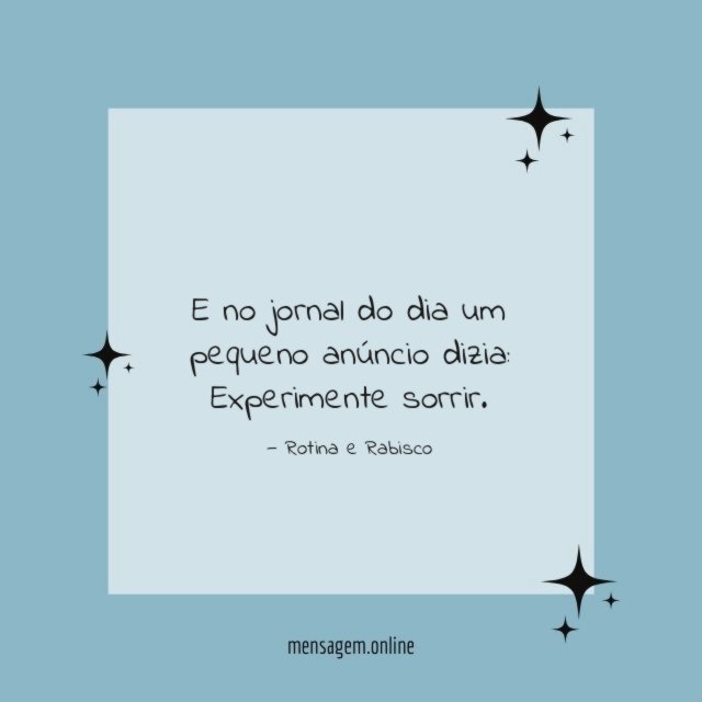 Experimente sorrir