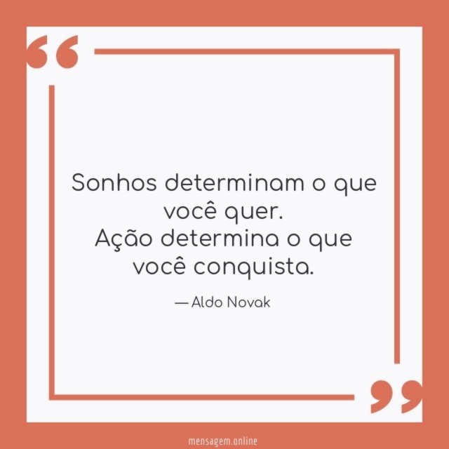 Sonhos determinam o que você quer