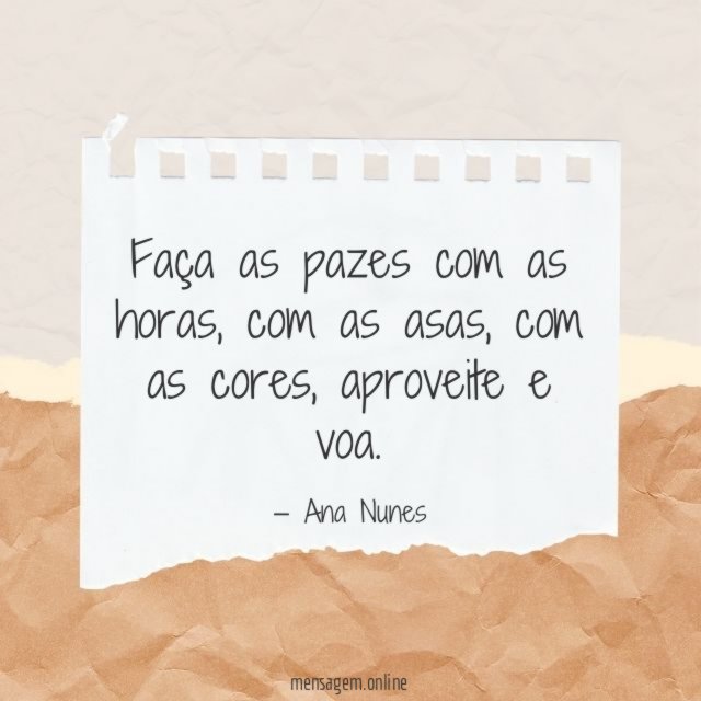 Faça as pazes com as horas