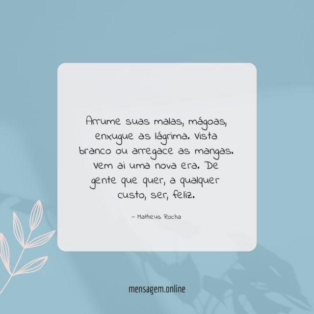 Vista branco ou arregace as mangas
