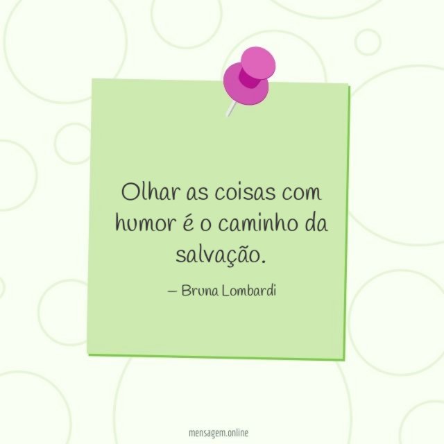 Olhar as coisas com humor