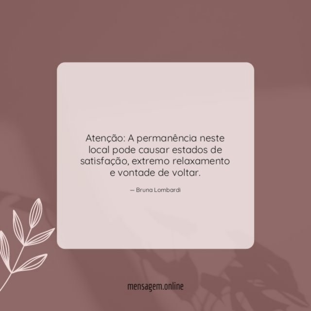 A permanência neste local