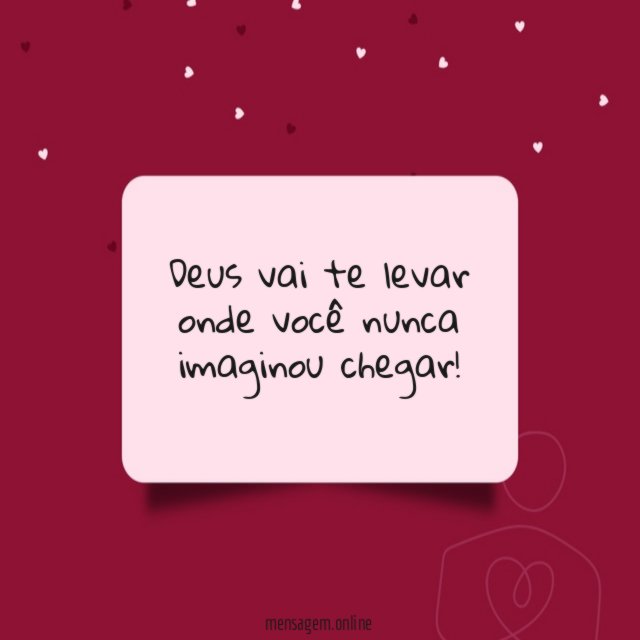 Deus vai te levar onde