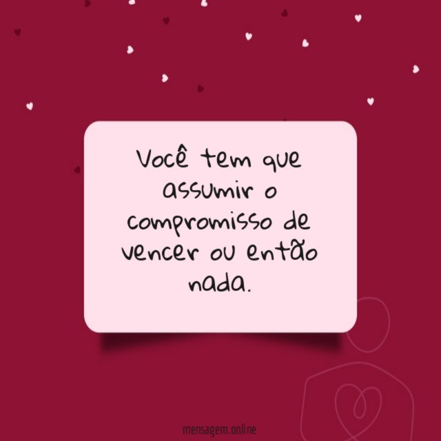 Você tem que assumir