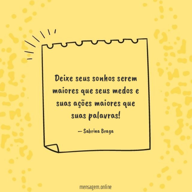 Deixe seus sonhos serem