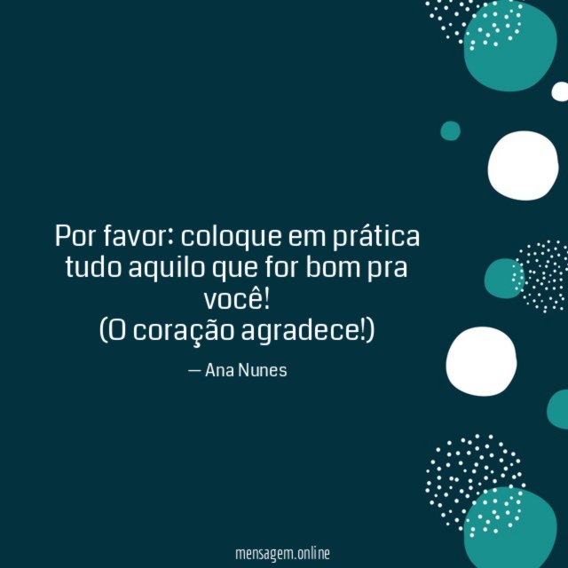 O coração agradece