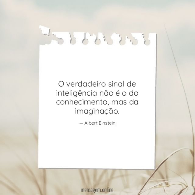 O verdadeiro sinal