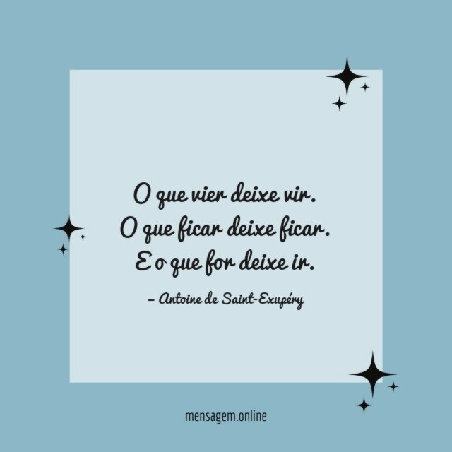 O que vier