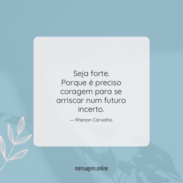 Num futuro incerto