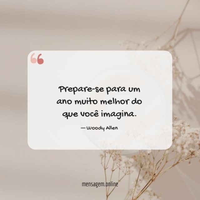 Prepare-se para um ano