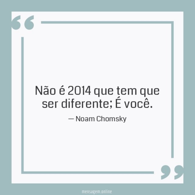 Não é 2014