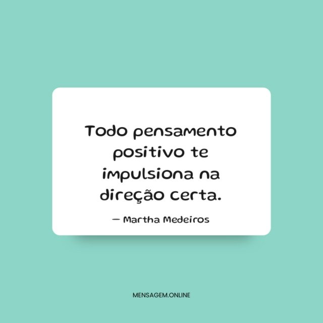 Todo pensamento positivo