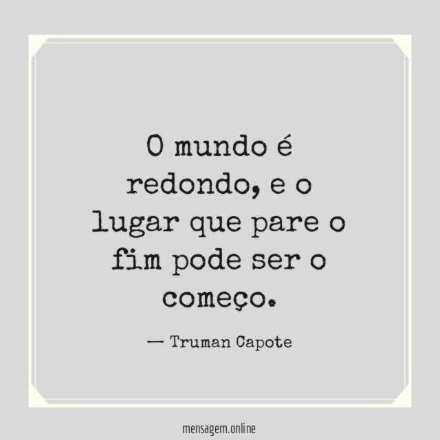 O mundo é redondo