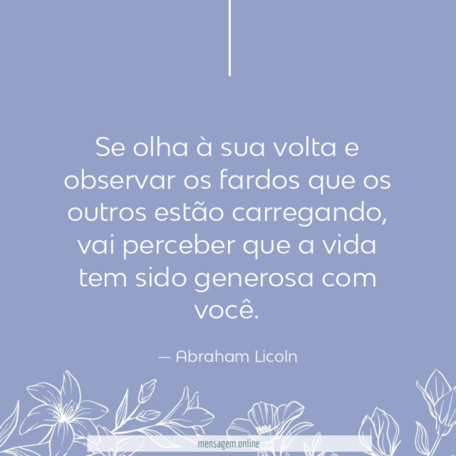 Se olha à sua volta