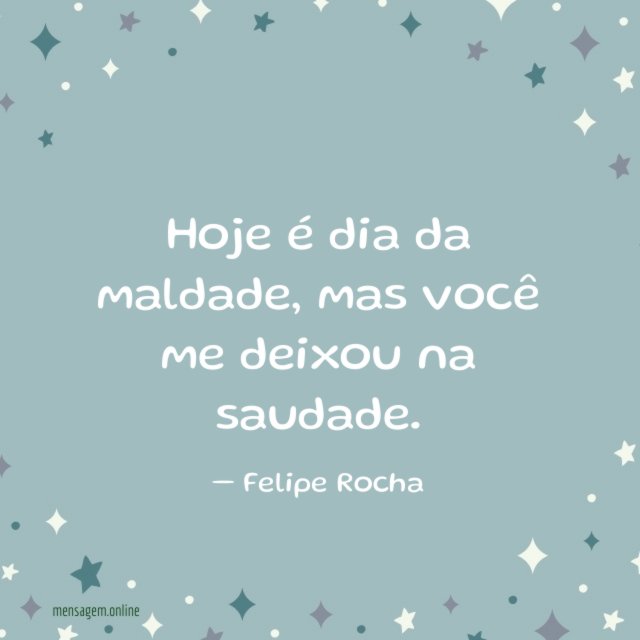Você me deixou na saudade