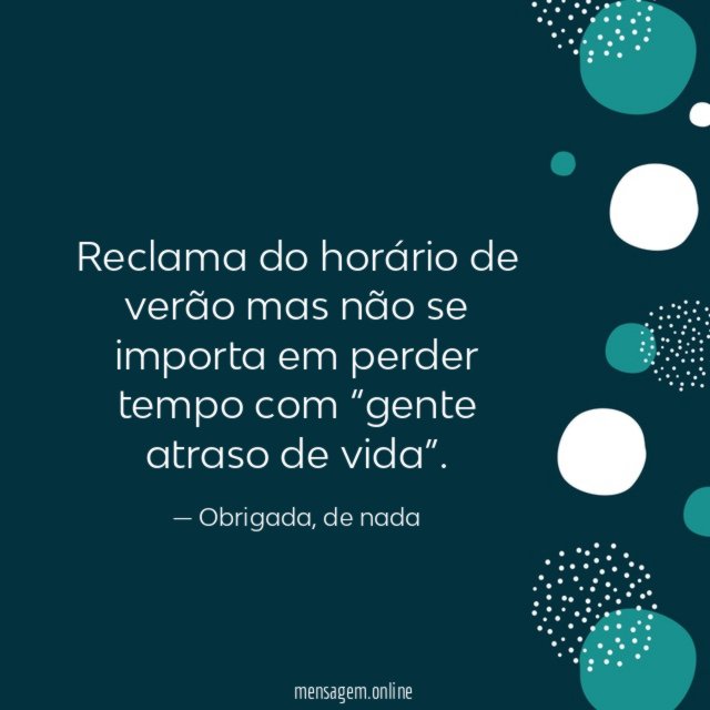 Reclama do horário de verão