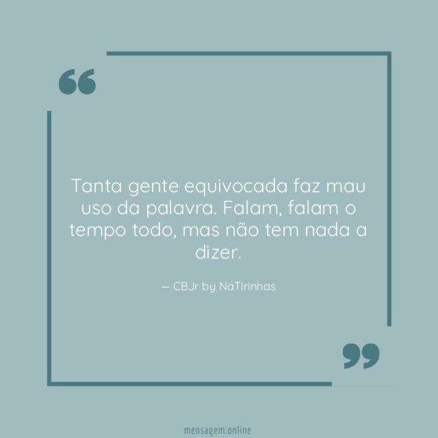 Tanta gente equivocada