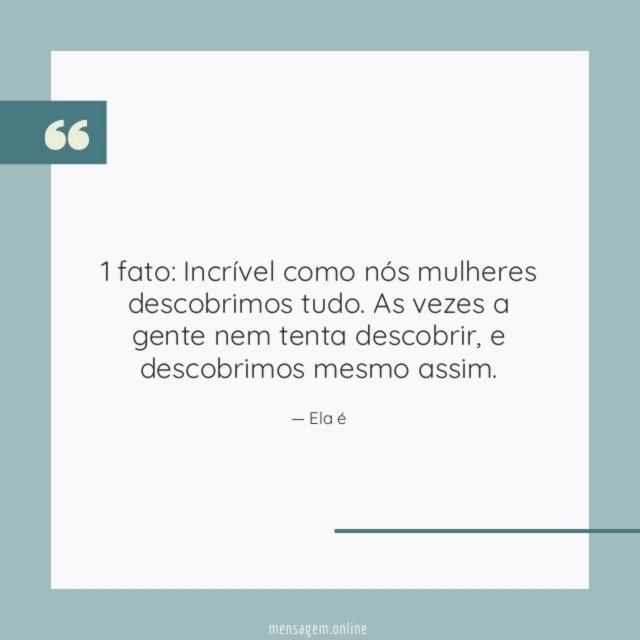 Descobrimos mesmo assim
