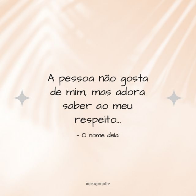 Adora saber ao meu respeito
