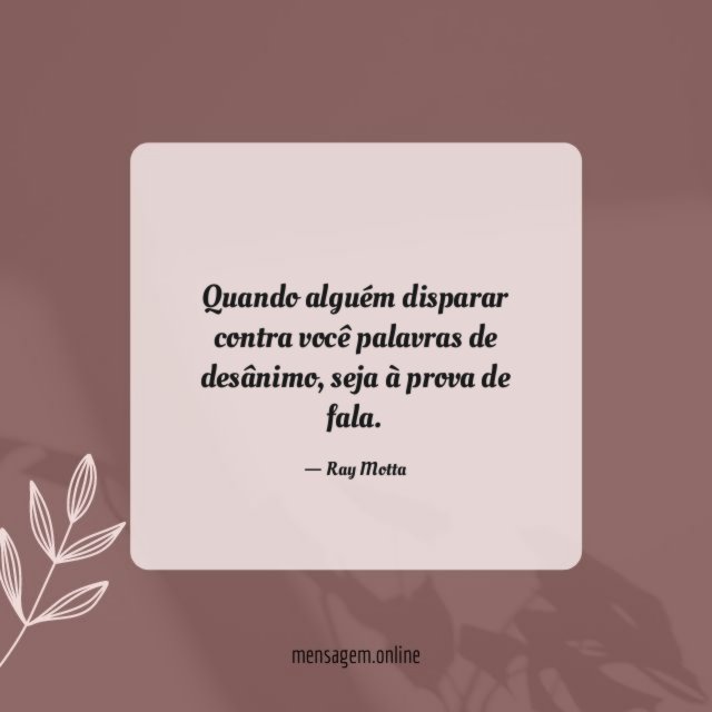 Quando alguém disparar
