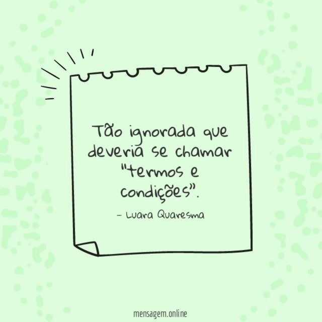 Termos e condições