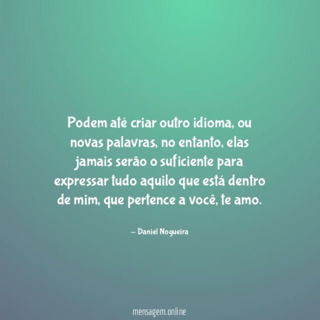Podem até criar outro idioma