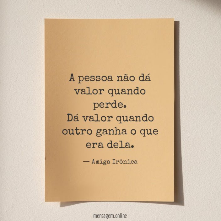 Quando outro ganha