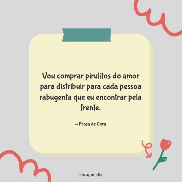 Vou comprar pirulitos do amor