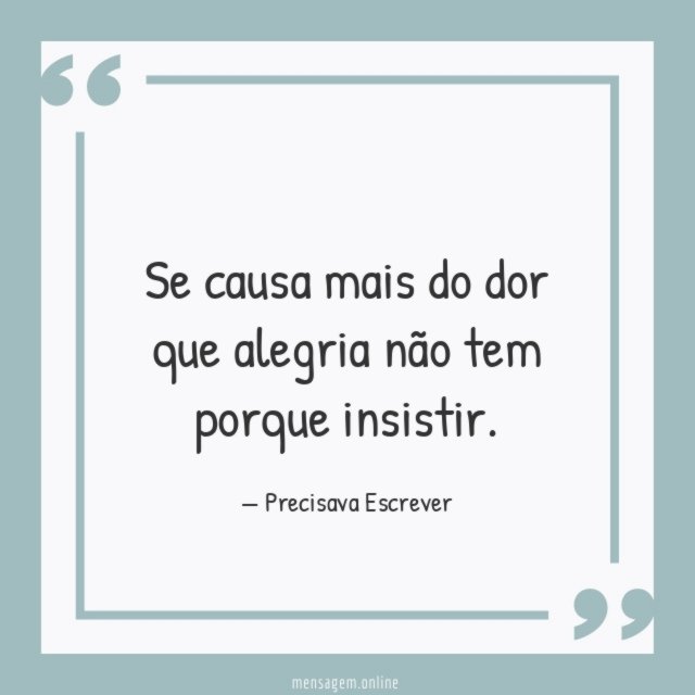 Se causa mais do dor