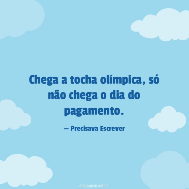 Chega a tocha olímpica