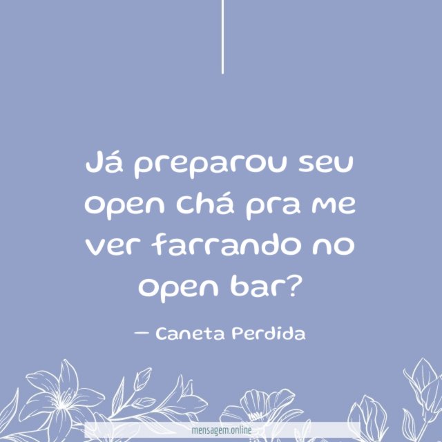 Já preparou seu open chá