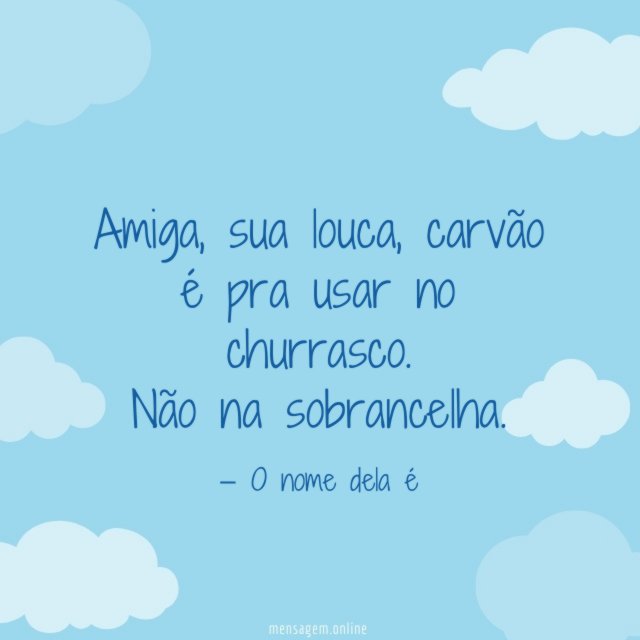 Não na sobrancelha