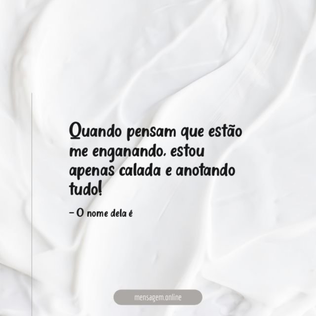 Calada e anotando tudo