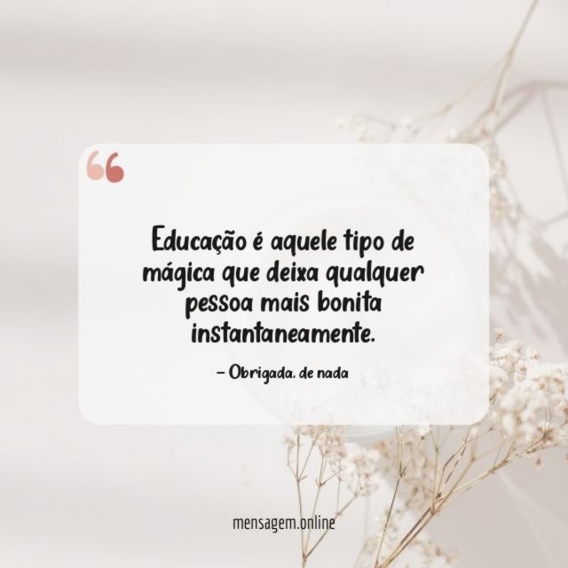 Educação é aquele tipo de mágica