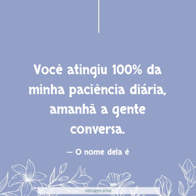 Amanhã a gente conversa