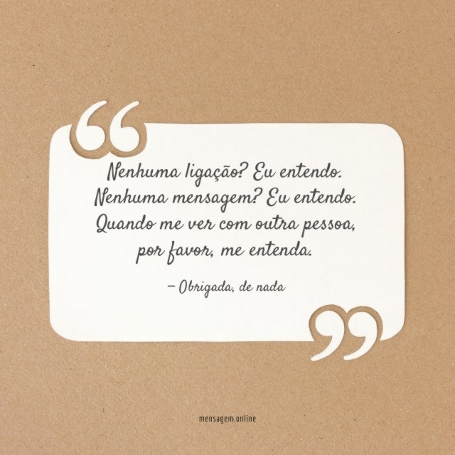 Nenhuma ligação?