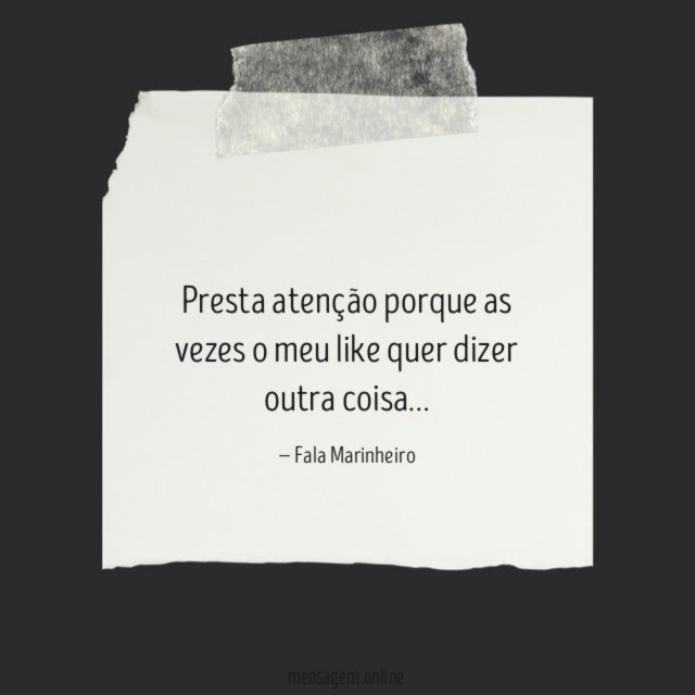 Presta atenção